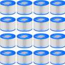 Type  Hot Tub Spa Filter Replacement Compatible with Lay-Z-Spa, Coleman SaluSpa 90352E 58323, Inflatable Hot Tub, Swimming Pool Pump Filter Type  Cartridge, 16 Pack