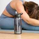 CamelBak Eddy+ Bite Valve Straw Tritan  Water Bottle Charcoal 2.0, 25oz