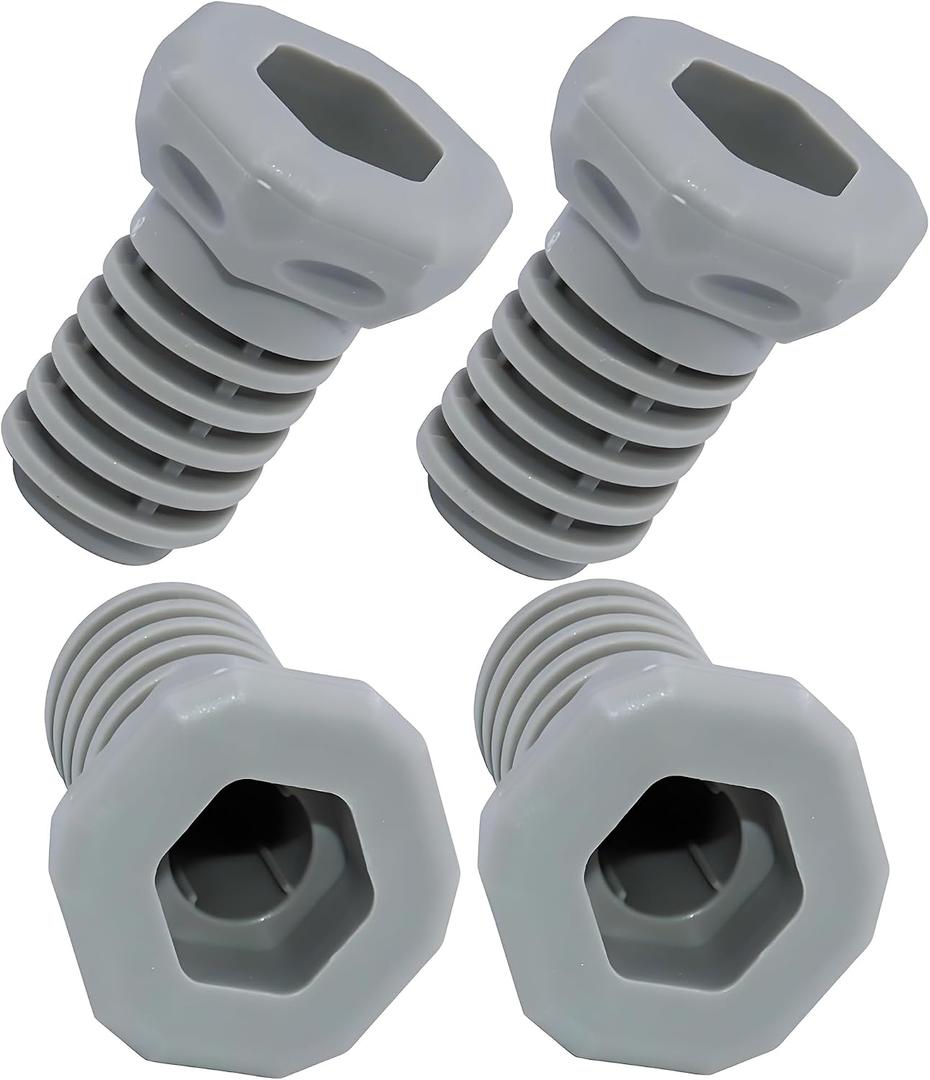4pcs Dryer Leveling Leg Feet Fit for Samsung Dryer Legs DV2, DV3, DV4, DV5, DVE,Dryer Leveling Legs,Replace Part Number DC61-03128A 2692286 AP5324682 PS4206963