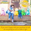 Waddle Bouncy Animal Hopper - Inflatable Hopping Animals, Indoors and Outdoors Fun, Pump Included, Riding Toys for Boys and Girls Ages 2 Years and Up, Yellow Giraffe