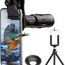 Evil eye 18X Telephoto Lens, Hight Power Telephoto Phone Lens with Tripod, Mobile Cell Lens Attachment for Android & iPhone, Samsung and Most Smartphone