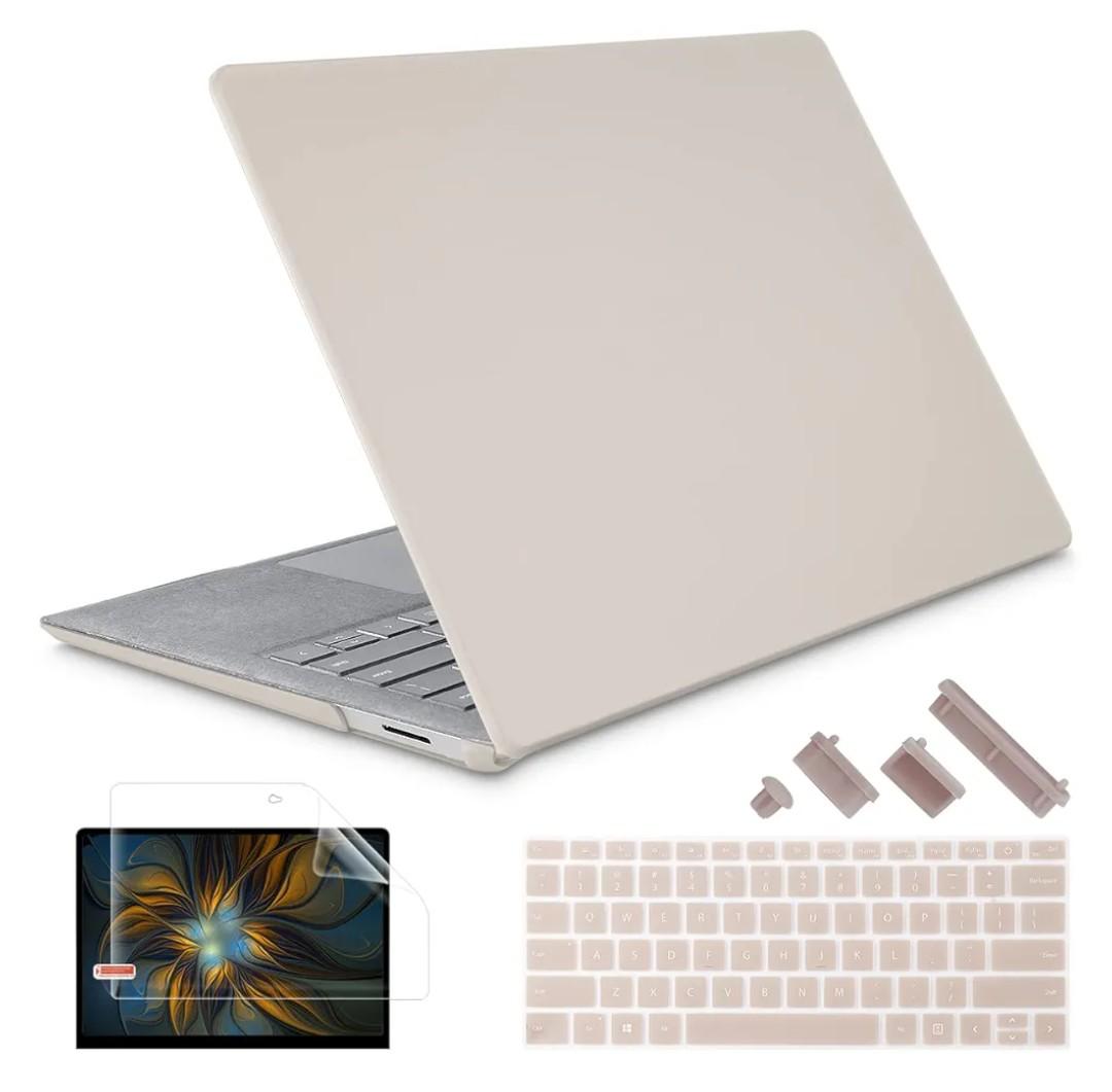 mCover Hard Case Only Compatible for 13.5" Microsoft Surface Laptop (5/4 / 3/2 / 1) with Alcantara Keyboard  Color: Grey