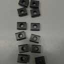 M10 T-Slot Nut,Black Oxide Finish,Grade 8.8,3/8 Threads,Slot Width 12mm,Slot Depth 7mm,Total Depth 14mm,Pack of 12