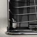 TOOLF Expandable Dish Rack, Dish Drying Rack for Kitchen Counter, Foldable Dish Dryer Rack, Stainless Steel Dish Drainer Racks with Cutlery Holder, Collapsible Dish Drying Racks Large Size,Black