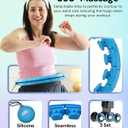 FIT ON FORM Infinity Weighted Hula Hoop for Adults Weight Loss, Smart Exercise Hola Circle Hoop for Women Abs Workout