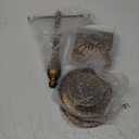 Vintage Style Metal Libra Jewelry Display Tray Cosmetic Organizer Storage, Bronze (4.3" x 4.3" x 12")