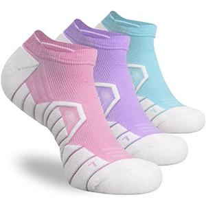 Hylaea Athletic Running Socks Cushion Padded Moisture Wicking Low Cut size L