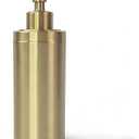 Soap Dispenser Stainless Steel Brushed Champagne Gold, 10 OZ Countertop Soap Dispenser Light Gold, Liquid Bottle for Kitchen & Bathroom Hand Dish Lotion