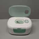 Momcozy New Baby Wipe Warmer, 100pcs Larger Capacity Wipe Dispenser, 10-Min Fast Heating with 4 Temperature Modes, Innovative Spring Design, Silicone & Top Seals,Quick Even Heating, 3-Level Nightlight (Green)