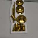 Set of 6 Brass Gold Candle Holders for Taper, Vintage Candlestick Holder Decorative Metal Candle Sticks Home Decor Centerpieces for Table Mantel Festive Decorations