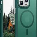 Magnetic Designed for iPhone 12 Pro Case [Military-Grade Drop Tested] [Compatible with Magnet] Slim Frosted Case for iPhone 12 Pro Phone Case (6.1"), Green