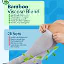 Doctor's Select Bamboo Viscose Light Compression Socks for Women & Men - 3 Pairs, 8-15 mmHg Compression Socks, Knee High, Large, Gray/Blue/Rose - 3 Pairs