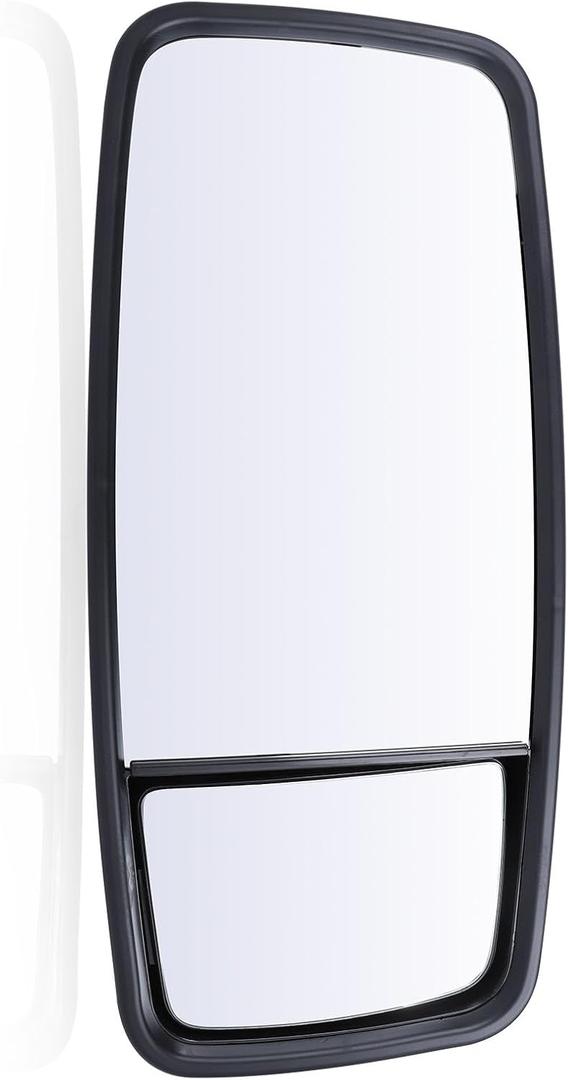 Outside View Door Mirror LH Fit for Isuzu NPR NPR-HD NQR NRR W3500 W4500 W5500 box Truck 98 Hino fb 4HK1 4JJ1 5.2L 3.0L 6.0L 2008-2024 Black Driver Side