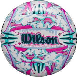 Wilson Outdoor Recreational Volleyball - Official Size (White/Purple)