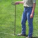Zonon 38 Inch Steel Marking Cane Compatible with Measuring Tape, Black