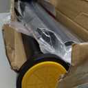 Matte Black Shower Curtain Rod, 1 Inch Diameter Stainless Steel Adjustable Spring Tension Rods 32 to 80",with Holders, Anti-Slip, Curtain Rods No Drilling(1 Pack)