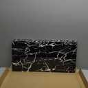 10-Pack Peel and Stick Black Marble Wall Panels (11.8" x 23.6")  19.4 Sq. Ft. Waterproof PVC Tiles for Kitchen, Bathroom, Living Room & Accent Walls  Heat-Resistant Self-Adhesive Backsplash Tiles