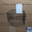 5 Panel No Dig Decorative Garden Fence 32" H x 11.8'L Outdoor Dog Barrier