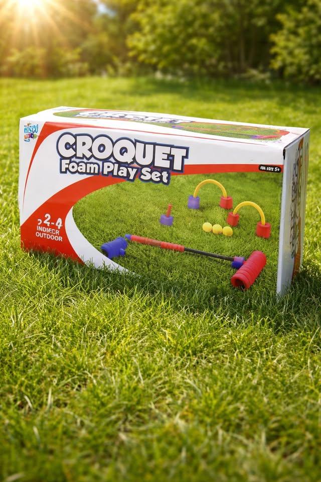 MISCO TOYS Croquet Foam Play Set (Indoor/Outdoor) 2-4 Players