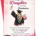 3 x Daughter Graduation Card Class of 2026, Congratulations Daughter Graduation Gifts, Inspirational Proud of You for Her