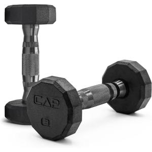 CAP Barbell Coated Dumbbell Weight | Multiple Options Pairs & Sets (3 lb - Pair)