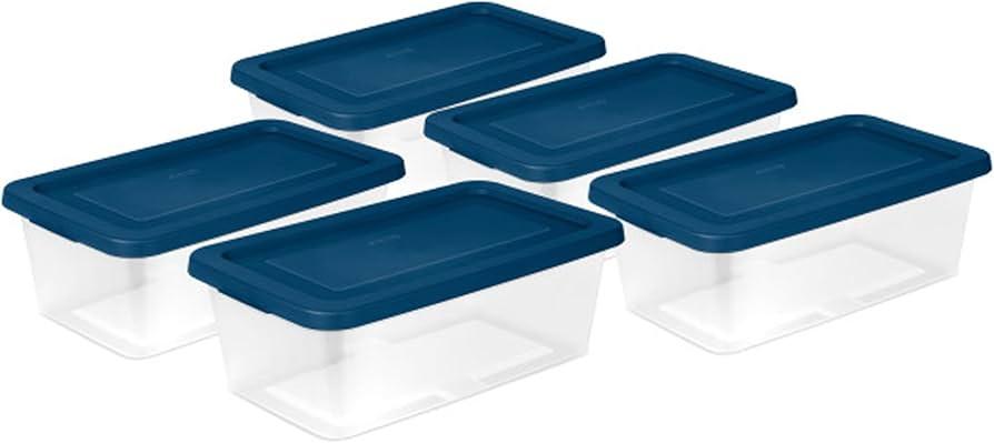 Sterilite 6QT Storage Box 8 Pack
