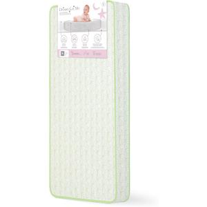 Dream On Me Meadow Firm Fiber Crib & Toddler Mattress Willow Green, Waterproof Vinyl Cover, GREENGUARD Gold & BSA Certified, Made in USA, Fits Full Size Cribs & Toddler Beds