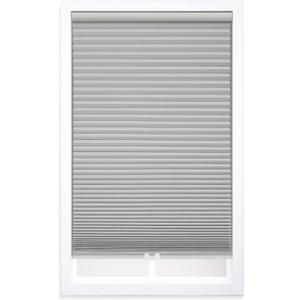 DEZ FURNISHINGS Cordless 1.5" Blackout Cellular Shade, Sterling Gray, 44" W x 36" H