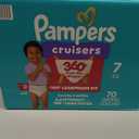 Pampers Diapers - Cruisers 360 - Size 7, 70 Count, Babyproof up to 100% Leakproof Pull-On Diaper