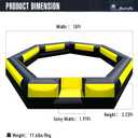 15Ft Gaga Ball Pit Inflatable with Built-in Blower Indoor & Outdoor Portable Gaga Ball Pit Blow Up Gaga Pit Game Court for Backyard, Camp, Family Fun