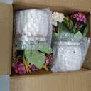 2 PCS Mini Hygrangea Artificial Flowers in Vase, Small Centerpiece Table Decorations - Fake Plant in Vase, Faux Hydrangea Flower Decor for Home, Wedding, Office and Party