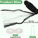 Pond Cover Net 10.5x10.5 FT Pond Dome with Support Rope Leaf Net Ground Studs for Pond and Garden