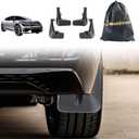 BestEvMod Mud Flaps GT Splash Guards Accessories, Splash Fender Set of 4 No Need to Drill Holes Compatible with 2022-2024 Kia EV6 GT GT-Line, Not Fit for First Edition GT-line