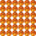 Mini Basketball Stress Balls 96 Pcs 2'' Inch Mini Basketballs for Kids Adults Small Basketball Party Favors Foam Sports Ball Squeeze Ball Anxiety Stress Relief for Birthday Party Bag Gift Fillers