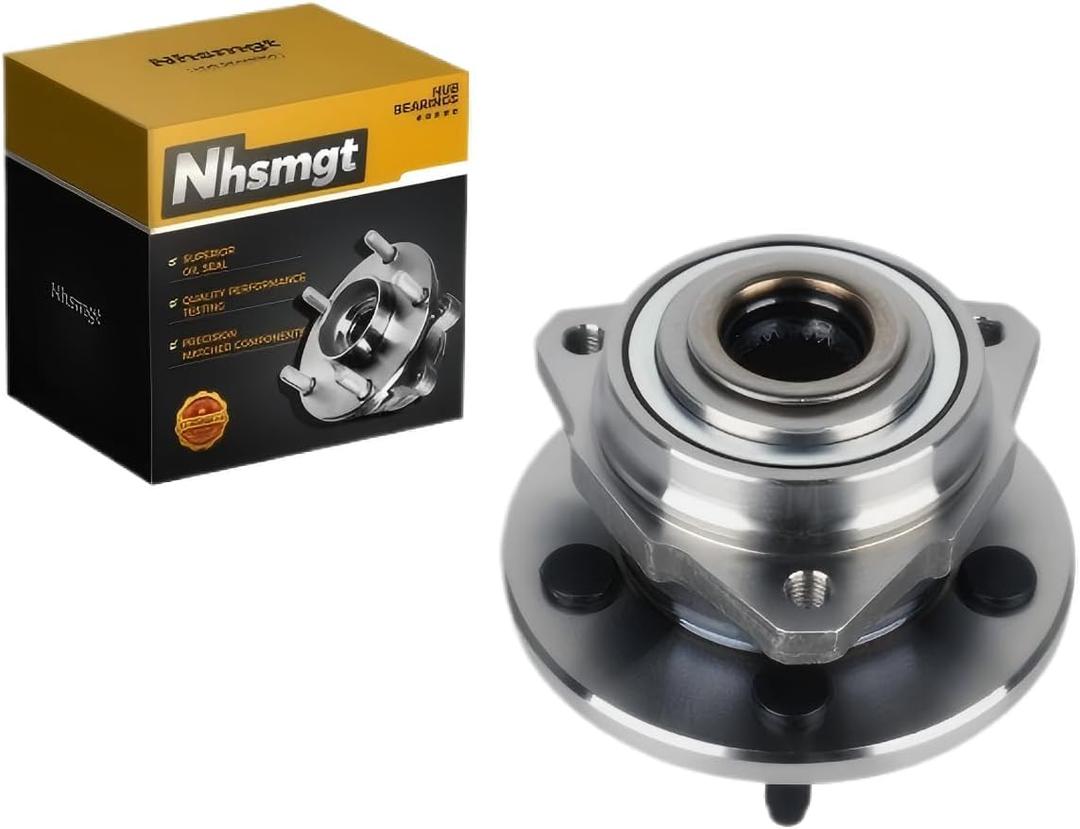 513178 Front Wheel Bearing Hub Assembly with 5-Lugs Compatible with Jeep Liberty 2002 2003 2004 2005, Non-ABS