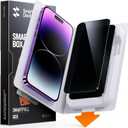 SMARTDEVIL 2 Pack for iPhone 14 Pro Max Privacy Screen Protector, Military Grade Shatterproof, 9H Hardness, Anti-Spy Tempered Glass, Fast & Easy Installation, Case Friendly