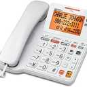 AT&T CL4940 Corded Phone with Digital Answering System, Caller ID, Large Tilt Display
