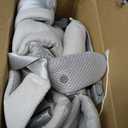 Dawnbud Baby Carrier for Newborns to Toddlers, Adjustable, UltraSoft and Weightless, Ergonomic Baby Carrier with Head Support, Baby Travel Gear, Baby Essentials (Grey)