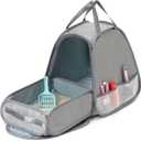 Collapsible Portable Cat Litter Box Standard for Travel Light Weight Leak-ProofSturdyPrevent Litter Scatter Design Easy to Clean Collapsible Travel Puppy CarrierPortable Cat Playpen