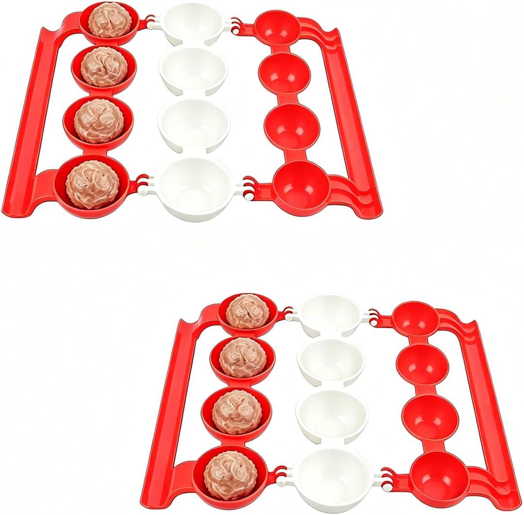 Meatball Maker, 2 PCS Meatball Scoop Meat Balls Fish Balls Meatballs Maker Cooking Tools Kitchen Accessories DIY Cooking Tools for Pasta, Soup, Meal Prep
