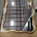 Arched Gold Bathroom Mirror, 27.5x20 Inches