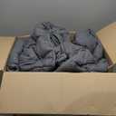HEVUMYI Cali-King Comforter Set - 7-Piece All Season Bed in a Bag Cali-King, Ultra Soft Bedding Set with Comforter, Flat Sheet, Fitted Sheet, Pillowcases, Pillow Shams, Dark Grey
