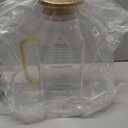 2 Quart (2 Liter 68 oz) Square Glass Pitcher with Lid and Spout, Water Pitchers with Handle for Fridge, Borosilicate Glass Carafe for Hot/Cold Drink, Large Jug for Iced Tea, Coffee, Beverage, Cold (67.6 Ounces, Gold)