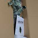 VEVOR 5FT Artificial Ficus Tree with Black Pot, Tall Faux Ficus Plant with Natural Wood Trunk and Realistic Green Leaves, Indoor Fake Silk Tree for Home, Office, Living Room, or Corner Dcor