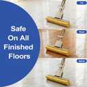 LILAC Cellulose Sponge Mop with 2 Replacement Heads,4-Color Handle for Zoned Cleaning, Super Absorbent Pop Up Roller Mop for Hardwood,Laminate Floors, Heavy Duty Floor Scrubber (Blue)
