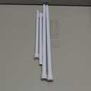 AIZESI 2pcs Spring Tension Rods Adjustable 26 to 39 inch Small Tension Curtain Rod No Drilling Expandable Spring Loaded Curtain Rod,Suitable for Doors and Windows 28 to 36 inch, White