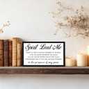 Spirit Lead Me Sign Wood Box,Bible Verse Wooden Block Sign for Christian Home Office Bedroom Shelf Desk Tabletop Wall Decor