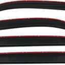 IKON MOTORSPORTS in-Channel Window Visor Compatible with 2006-2011 Chevy HHR 4Door, Acrylic Smoke Tinted 4PCS Sun Rain Shade Guard Wind Vent Air Deflector, 2007 2008 2009 2010