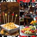 2 x 200Pcs Dice Cocktail Picks,4.7 Inch Casino Poker Toothpicks for Las Vegas Night Decorations Bunco Night Party Supplies,Style C