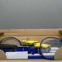Franklin Sports Volleyball + Badminton Sets - Beach + Backyard Game Set - Volleyball, Pump, Badminton Rackets, Birdies, Net + Poles Included, 20 Ft